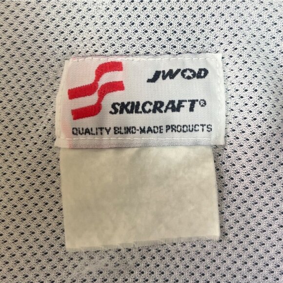 U.S. Air Force Windbreaker Jacket Mens Medium Blue Hood Reflective Stripes - Picture 7 of 9